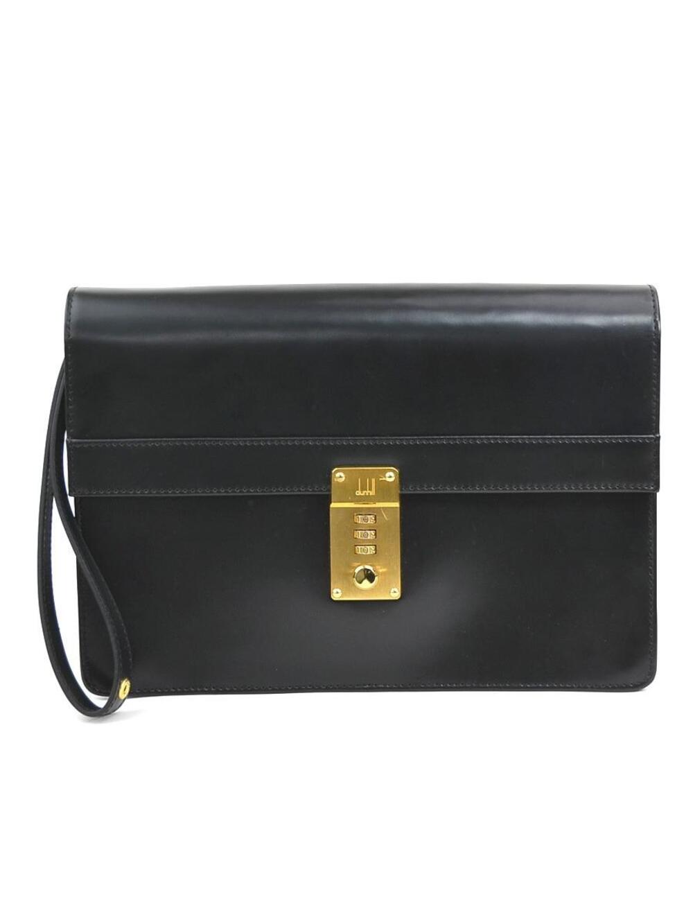 Auth Dunhill Clutch Bag Black #308764D89B